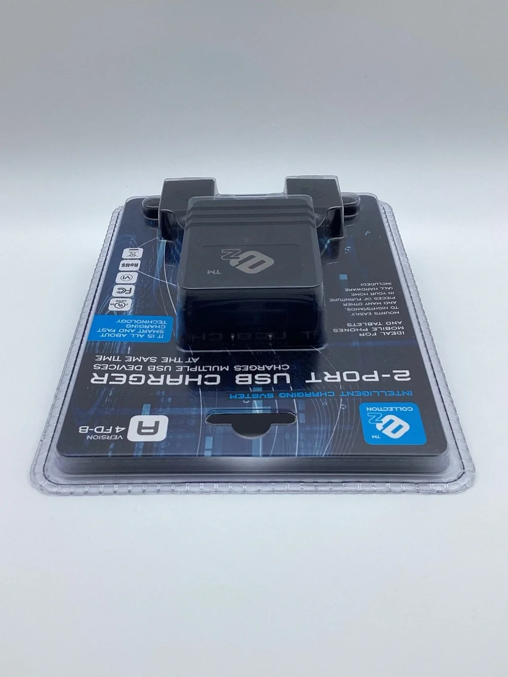EZ Collection 2-Port USB Charger - Black